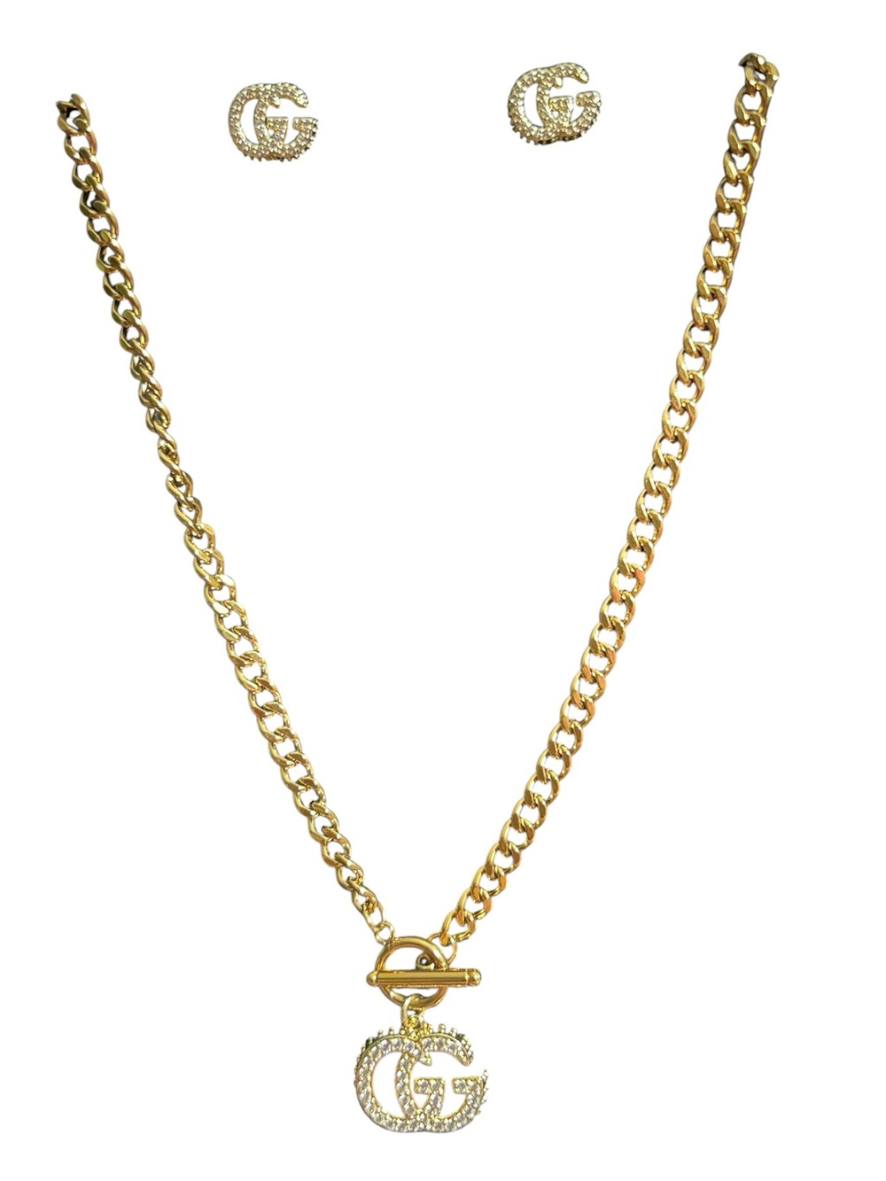Gucci- gold toned Necklace set- high quality fashion jewelry - Picture 6 of 9
